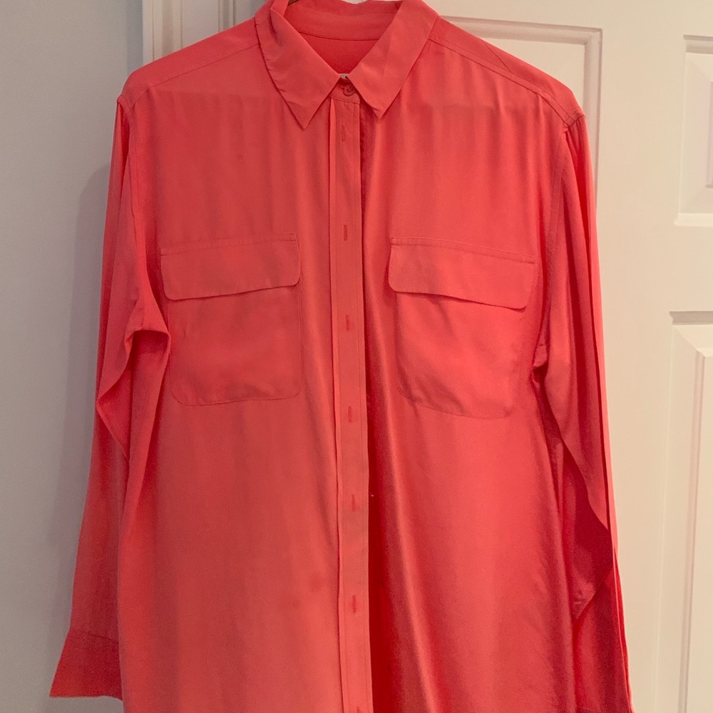 Equipment pink shirt